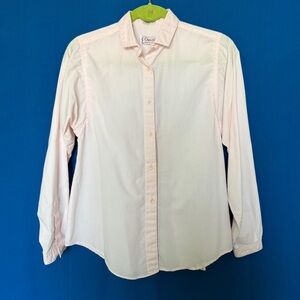 Orvis Vintage Made in the USA Pale Pink Button Down Shirt Ladies Size 8